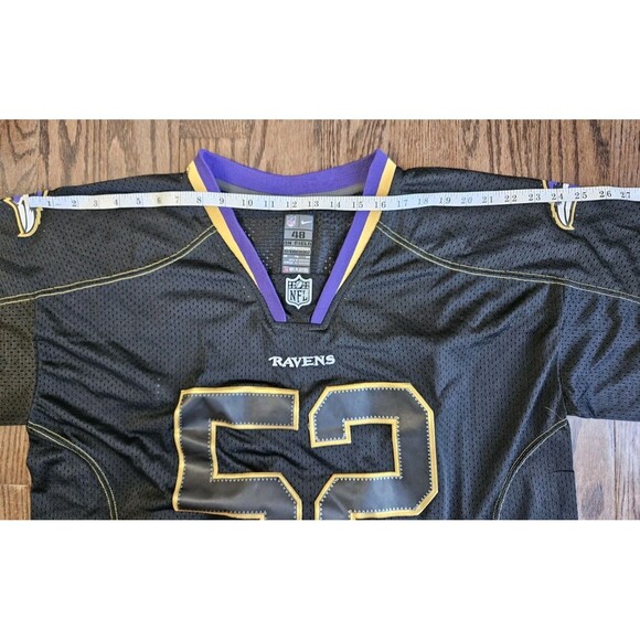 Ray Lewis #52 Baltimore Ravens NFL Nike On Field Jersey NWT Sz 48 Black - Picture 6 of 9